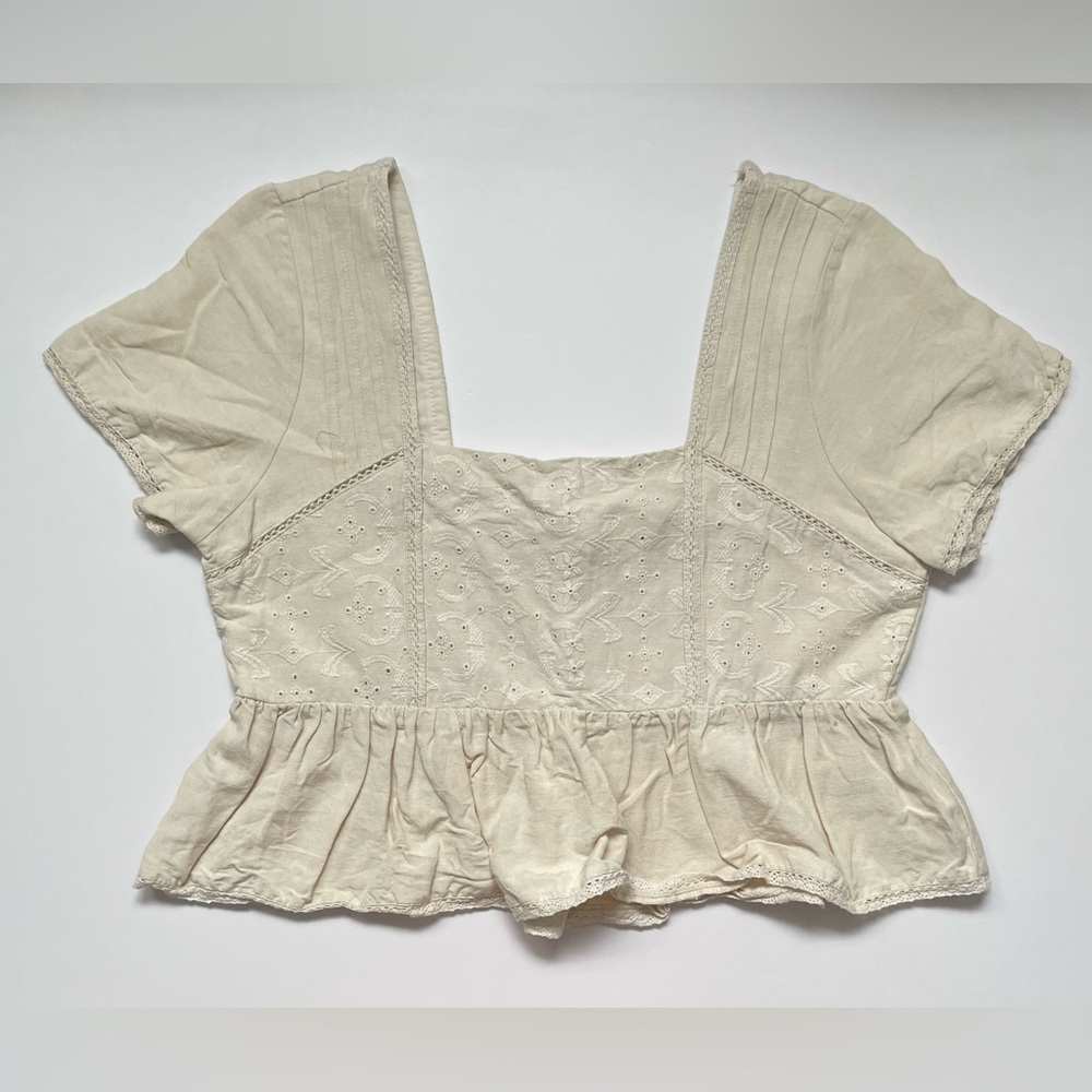 Midnight Sky Cream Crop Top